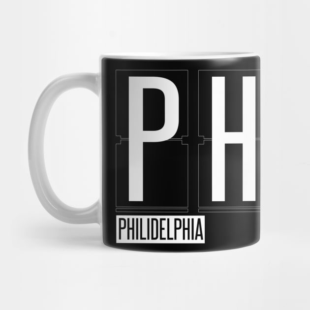PHL - Philadelphia, PA Airport Code Souvenir or Gift Shirt by HopeandHobby
